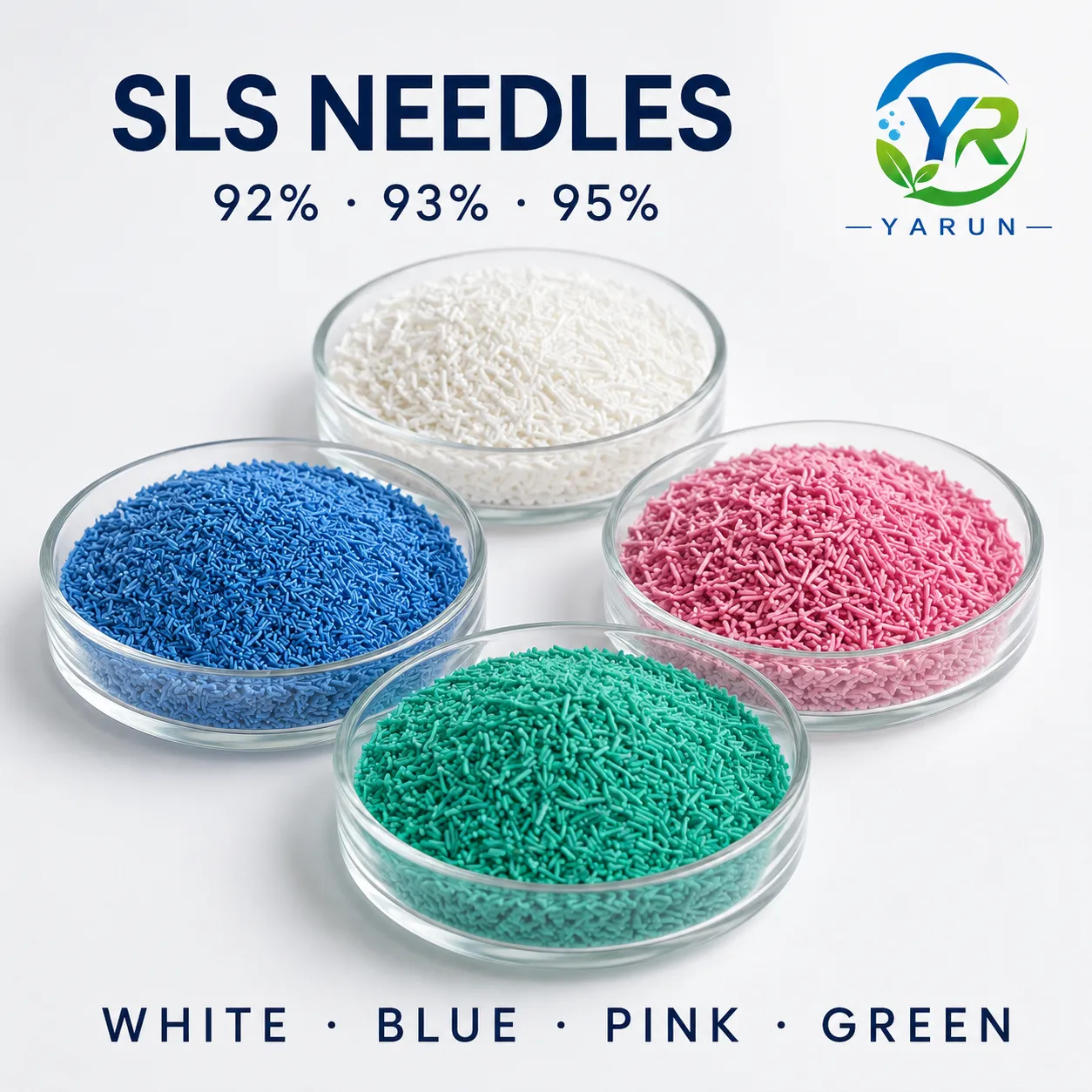 SLS Needles 92%, 93% and 95% – White and Colored Grades