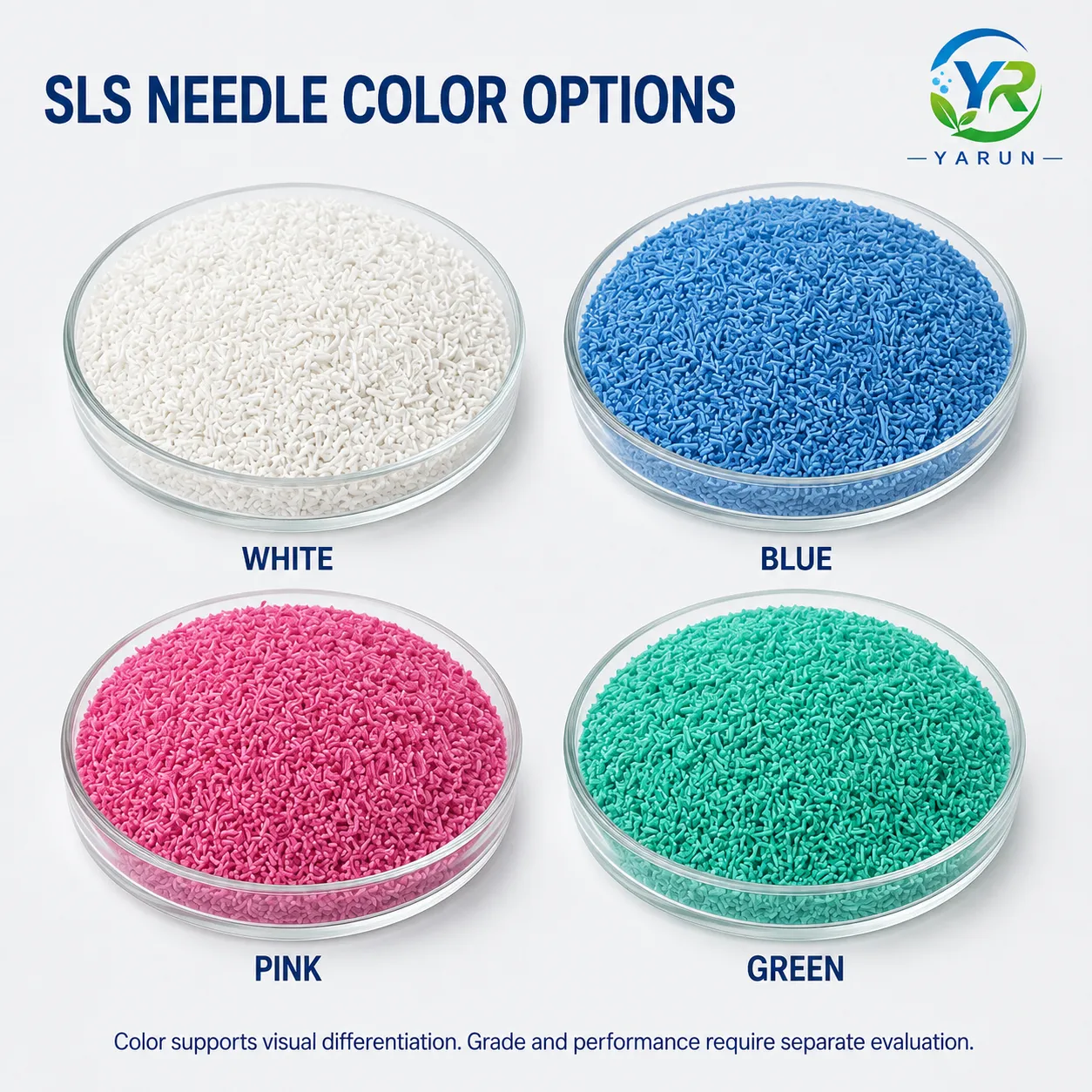 SLS Needles 92%, 93% and 95% – White and Colored Grades