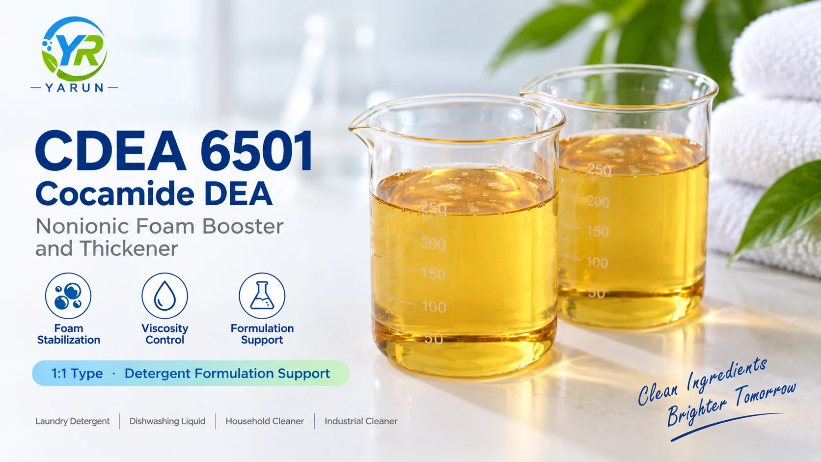 How CDEA 6501 Works in Liquid Detergents: Foam Stabilization, Viscosity and Formulation Control
